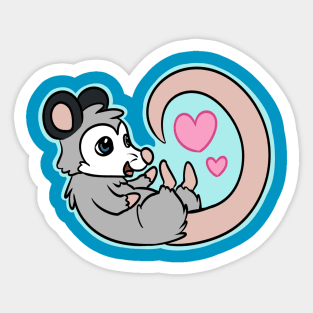 Opossum Love Sticker